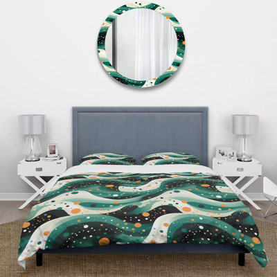 Nomadic Whirls Polka Dots Pattern III Duvet Cover