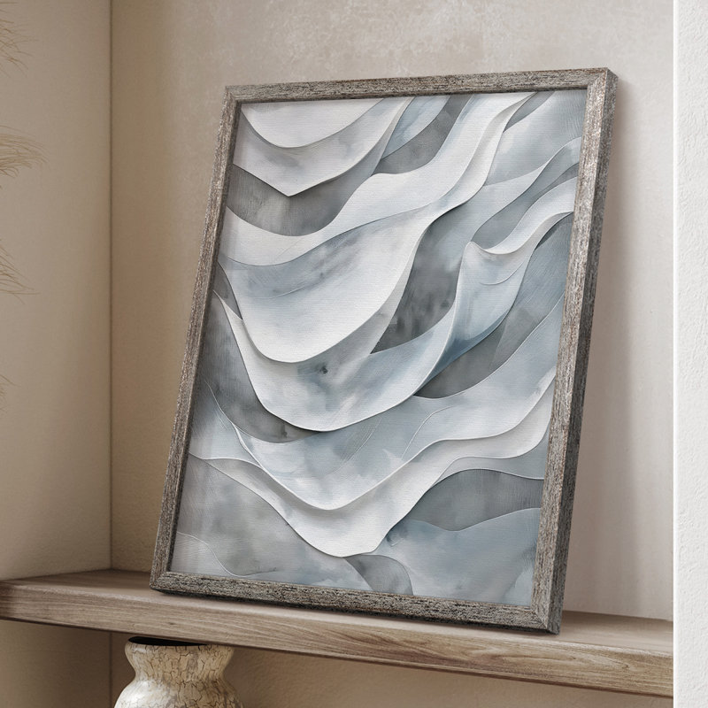 ABSTRACT Series CDLV III, reproduction encadrée - bois massif, H 11 po x l 9 po