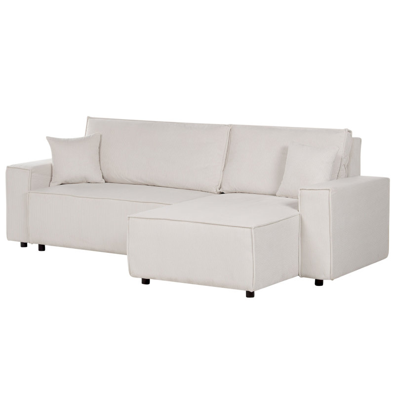 Bettey 2 Seater Sofa Bed, Off White, Right Hand Facing