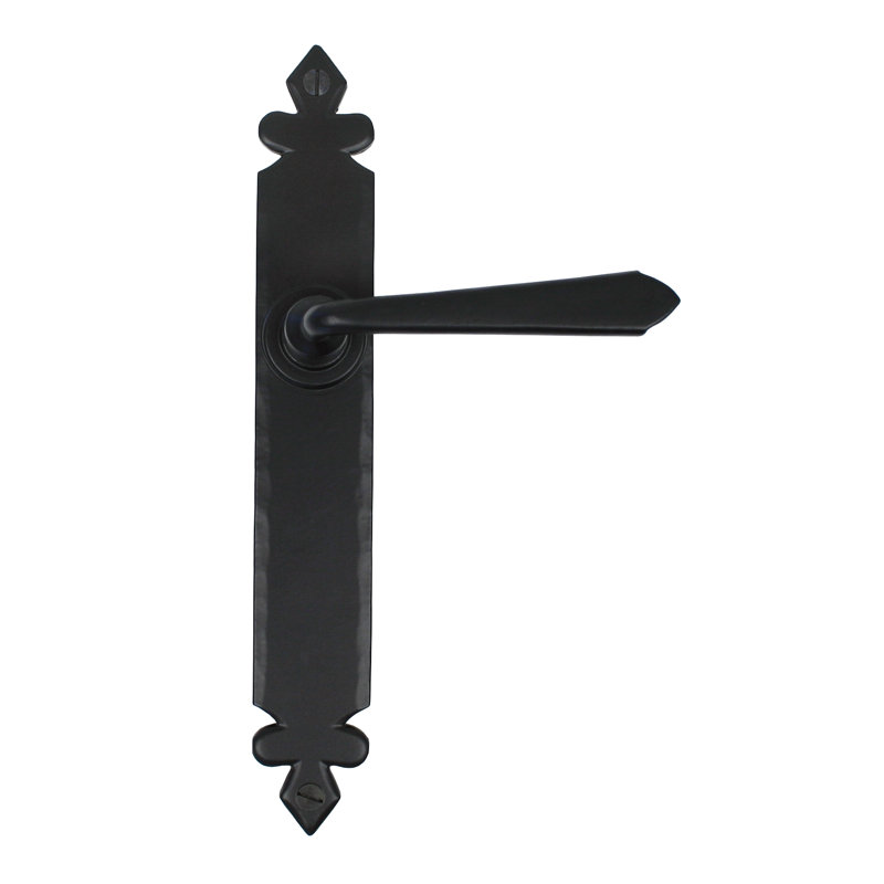 Cromwell Lever Latch Set, Black