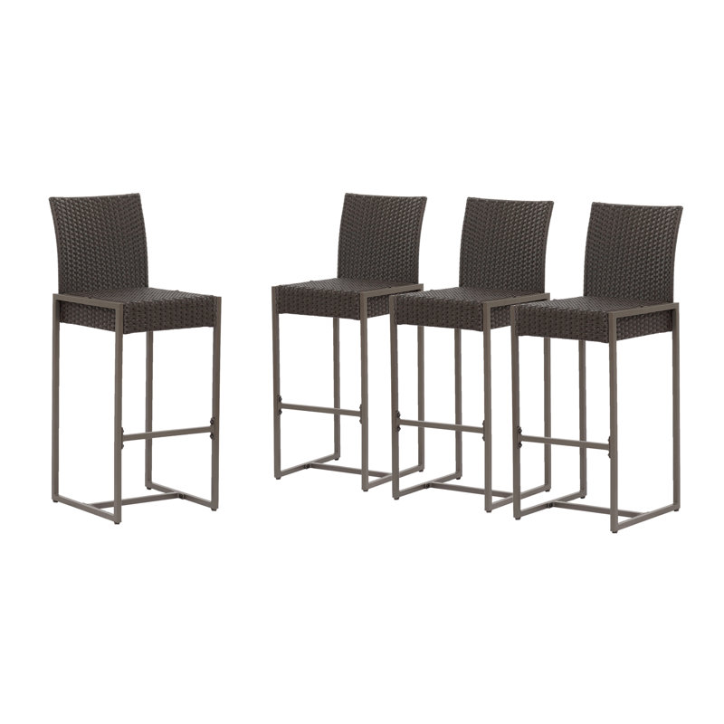 Tabouret de bar 30 po Fulghum, Marron foncé, Brun foncé, 4