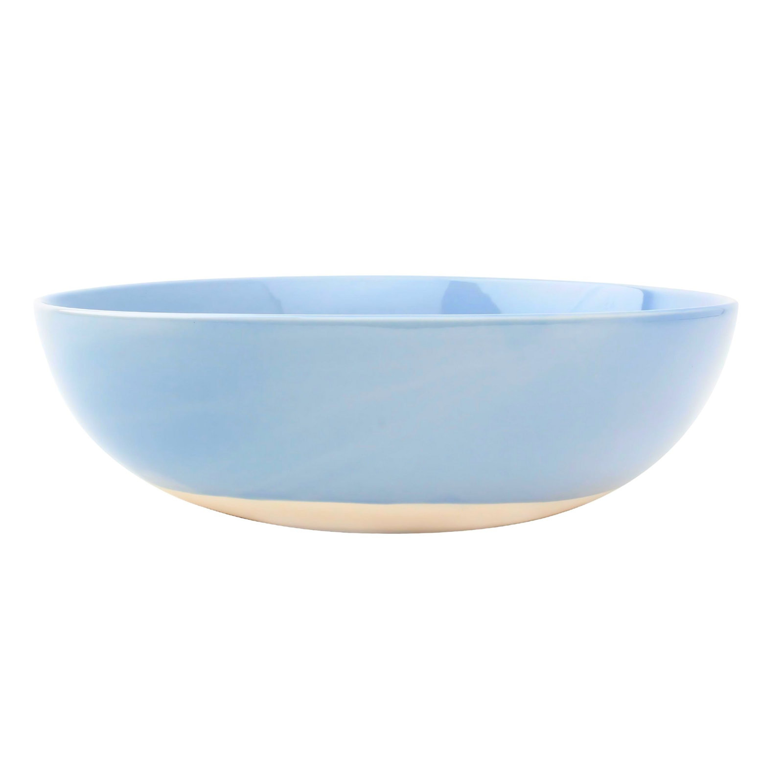 Shell Bisque Porcelain Serving Bowl, Blue