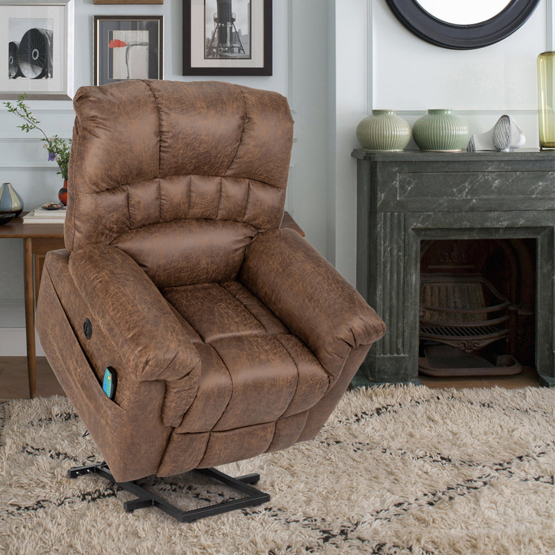 Faux Leather Heated Massage Chair