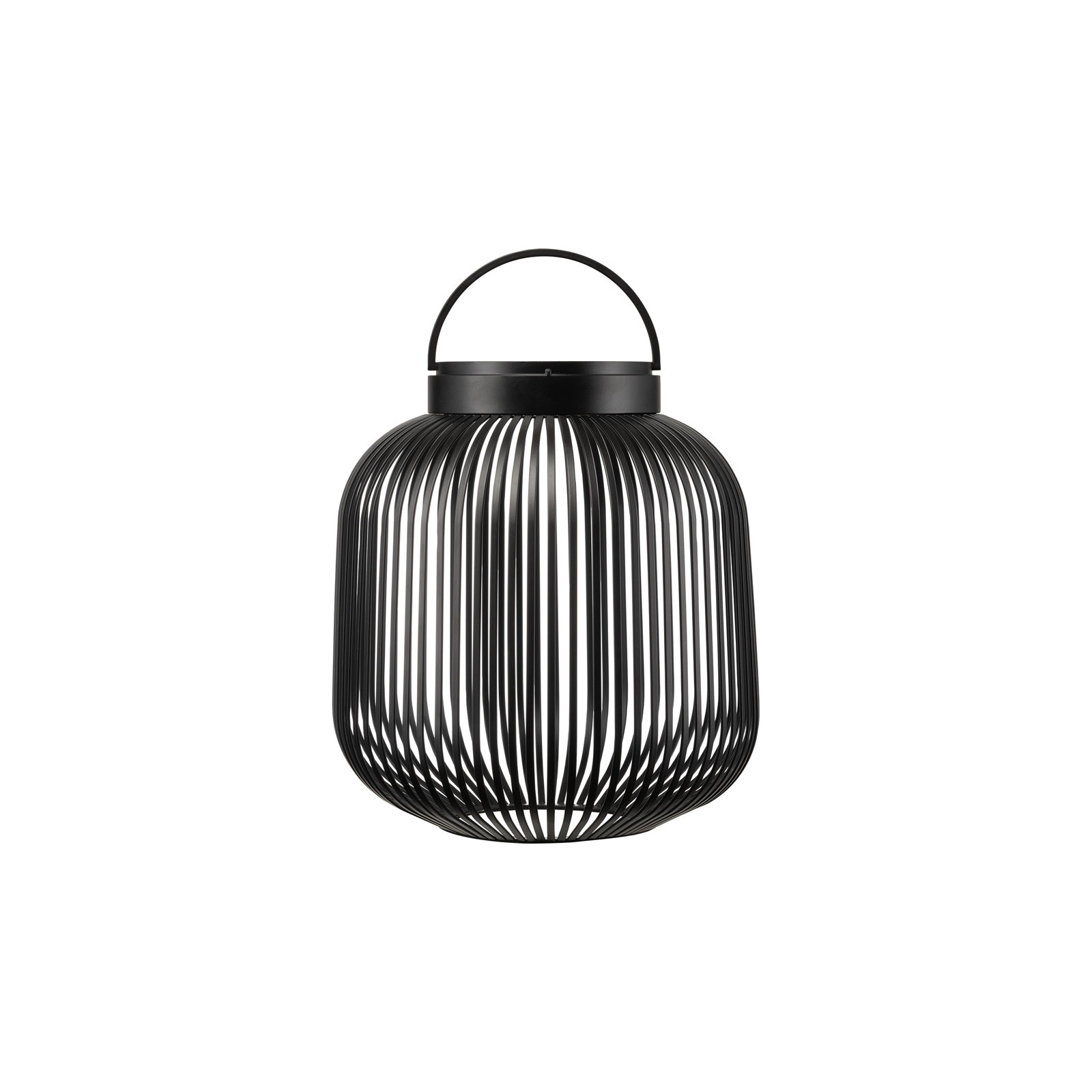 Lito Rechargeable LED Lantern, 11.81" H x 10.63" W x 10.63" D, Black