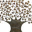 Décoration murale en forme d'arbre en métal