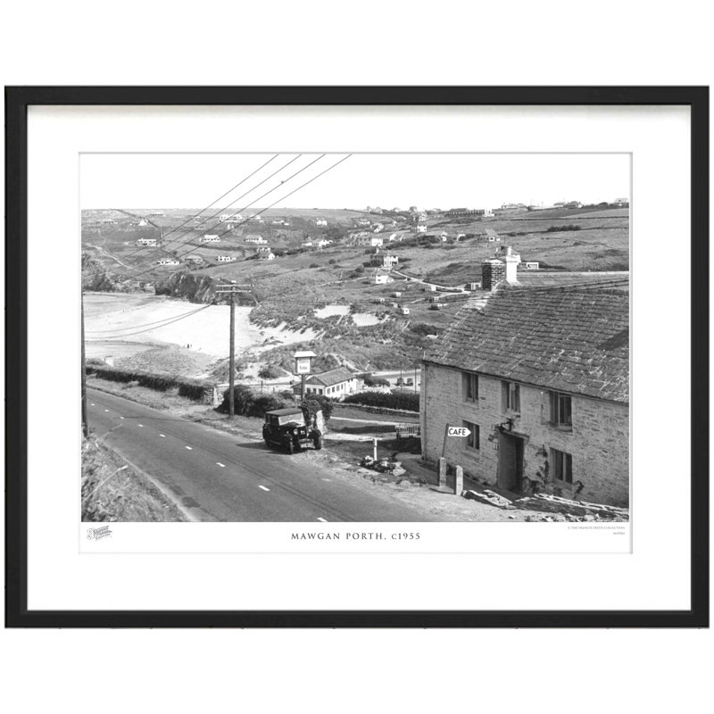 Mawgan Porth, C1955 - Single Picture Frame Print, 45cm H x 60cm W x 2.3cm D