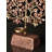 19" Tree of Life Tealight Candle Holder - Handcrafted Brass with 24K Rose Gold Plating - 4-Light Sacred Home Décor Centerpiece