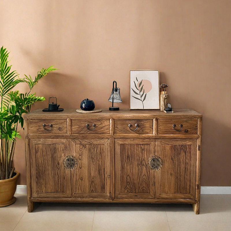 Nouveau meuble d'entrée de style chinois, H 35,4 po x l 63 po x P 15,7 po