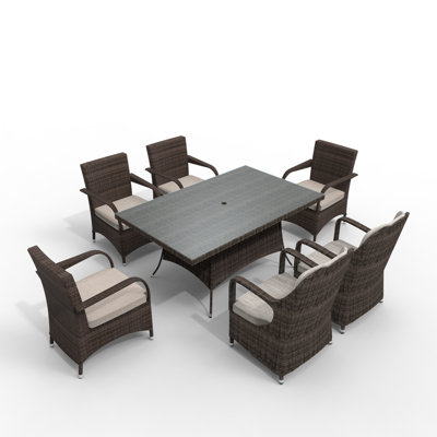 Ensemble de salle à manger rectangulaire pour 6 personnes 62,99 po