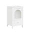 Meuble-lavabo de 20 po avec lavabo, armoire de salle de bain avec porte en verre à fermeture douce, tiroir-107087850