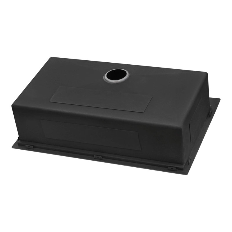 Workstation Topmount 33" L x 22" W Drop-In Kitchen Sink with Sink Grid and Drain Assembly, Matte Black