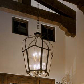 La Palma Wall Light, Golden Verde, Clear Acrylic