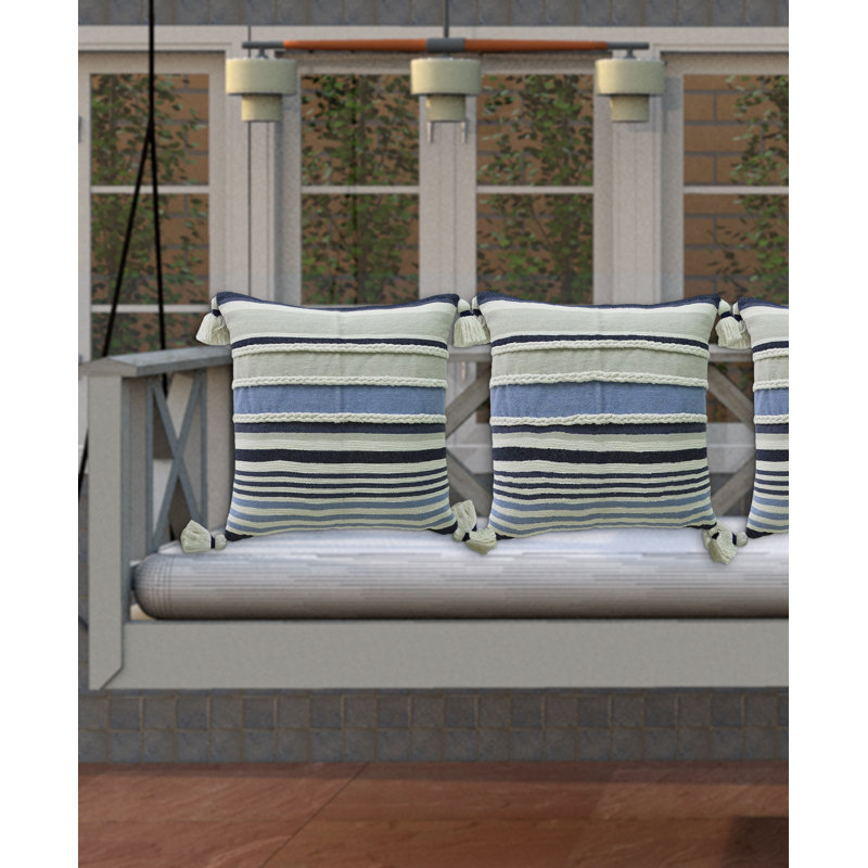 Linden Street Striped Cotton Throw Pillow