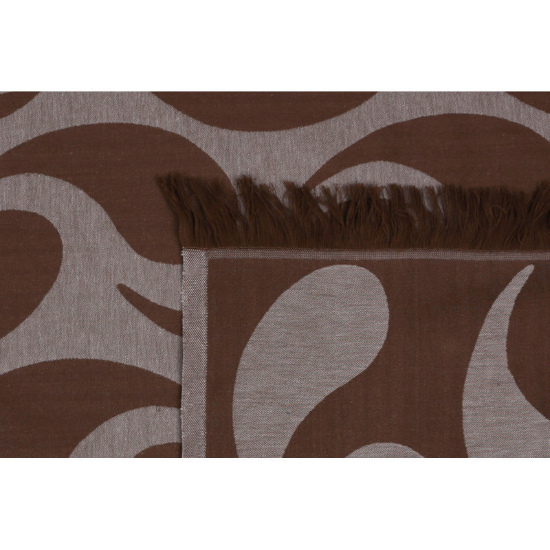 Serviette de plage 100% coton Farwell, Beige / brun