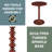 Pettegrow Spindle End Table-1503517548