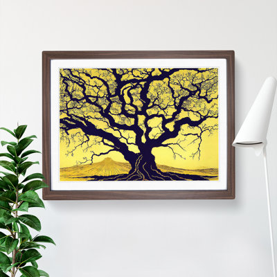Enchanting Oak Tree 1 Piece Single Picture Frame Wall Art