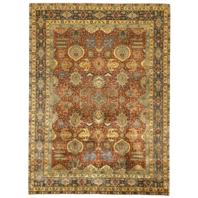 Tapis rouge noué à la main de haute qualité