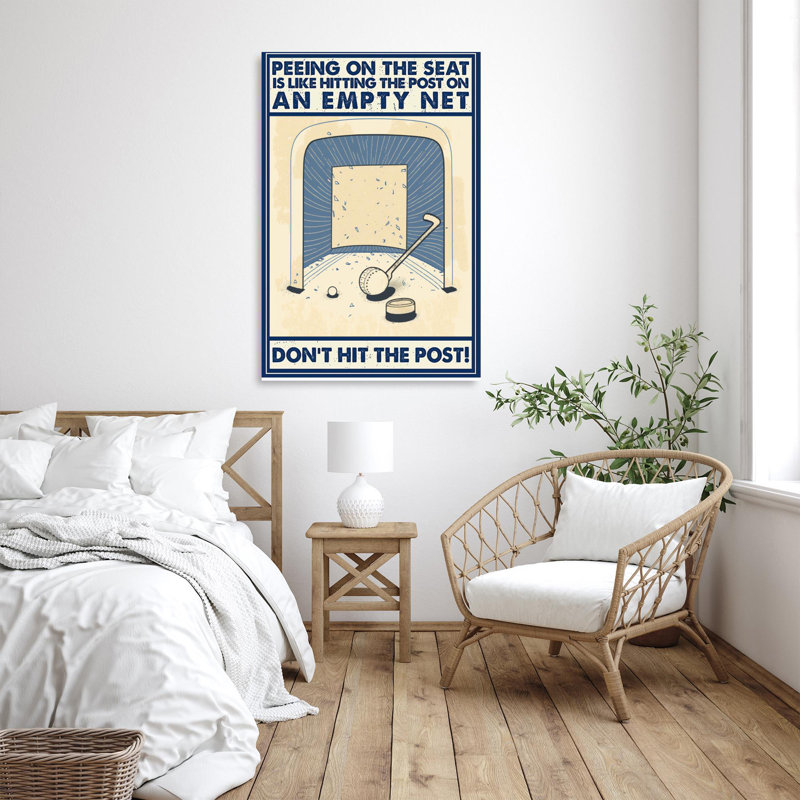 Hockey sur toile, impression sur toile, H 20 po x l 16 po x P 1,25 po
