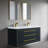 61'' Wall Mounted Double Bathroom Vanity with Solid Surface Top-93549453-93549452