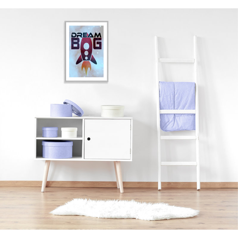 Grande surface de rêve, H 35,5 po x l 25,5 po x P 1,19 po, Encadré de boîte argent