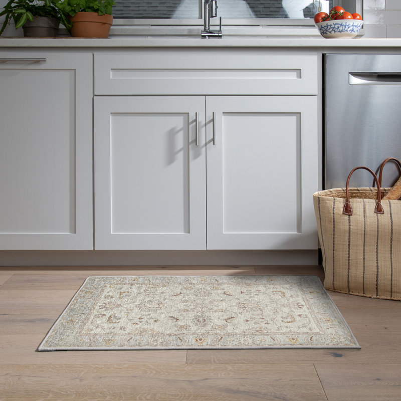 Gel Pro Beige Geometric Polyester 2' x 3' Accent Rug