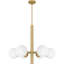 Fronton 6-Light Aged Brass Chandelier