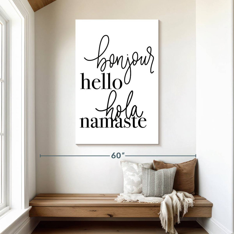 Hello Languages, 48" H x 32" W