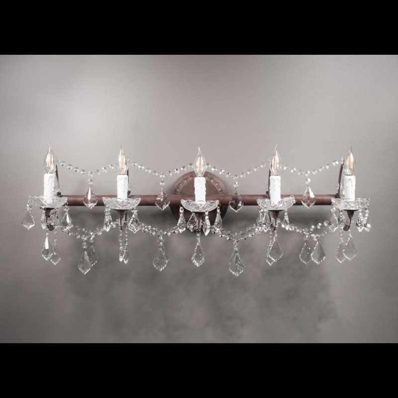 Lampe murale 5 lumières bougie Rodrigues
