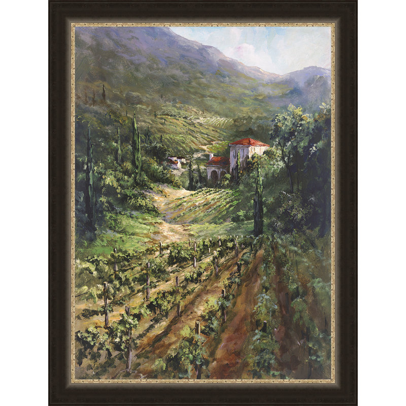 « tuscany vineyard », reproduction d’art encadrée