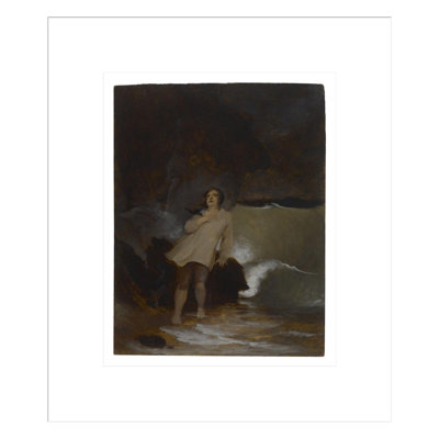 Le naufrage de Robinson Crusoé par Thomas Sully, impression giclée sur cadre