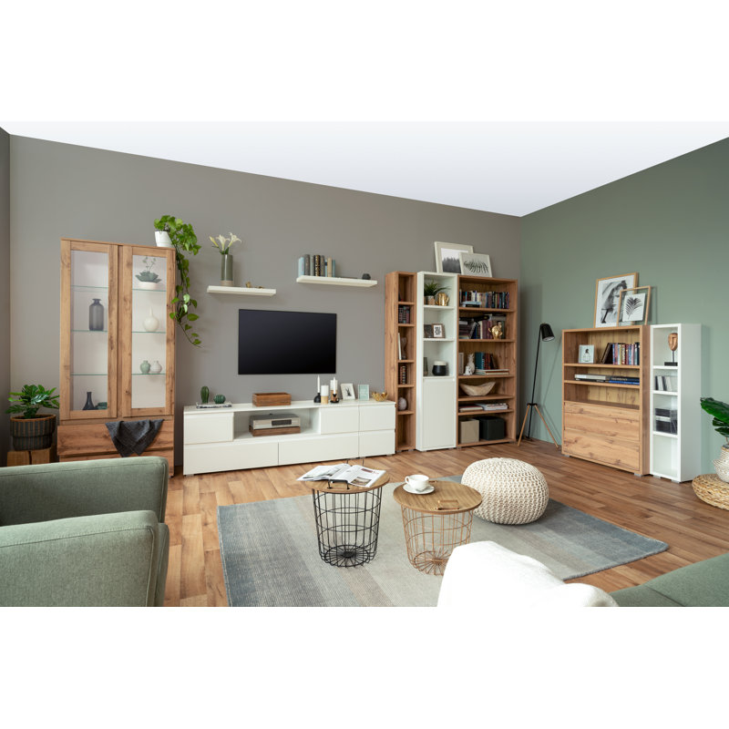 Acord Unfinished TV Stand for TVs up to 70", White