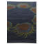 Tapis carré bleu marine Orlando