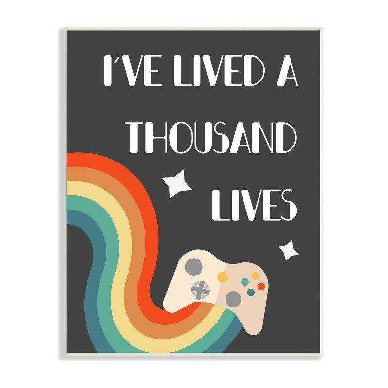 Vidéo «I'm Lived A Thousand Lives», H 19 po x l 13 po, Plaque de bois