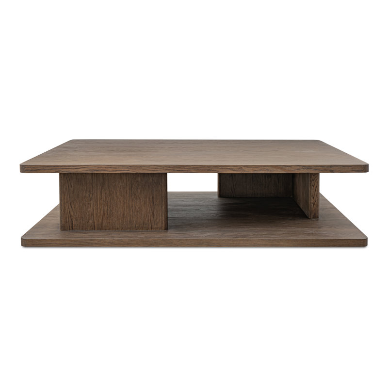 Casey Small Coffee Table Dark Brown, Dark Brown, 16" H x 64" L x 48" W