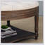 Grande table basse ronde avec repose-pieds imperméable avec rangement à 2 niveaux et capitonnage surdimensionné pour une vie moderne-708161450
