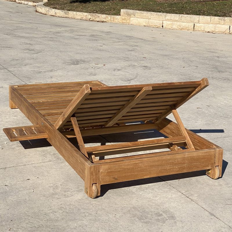 Coussins de chaise longue en teck Jess