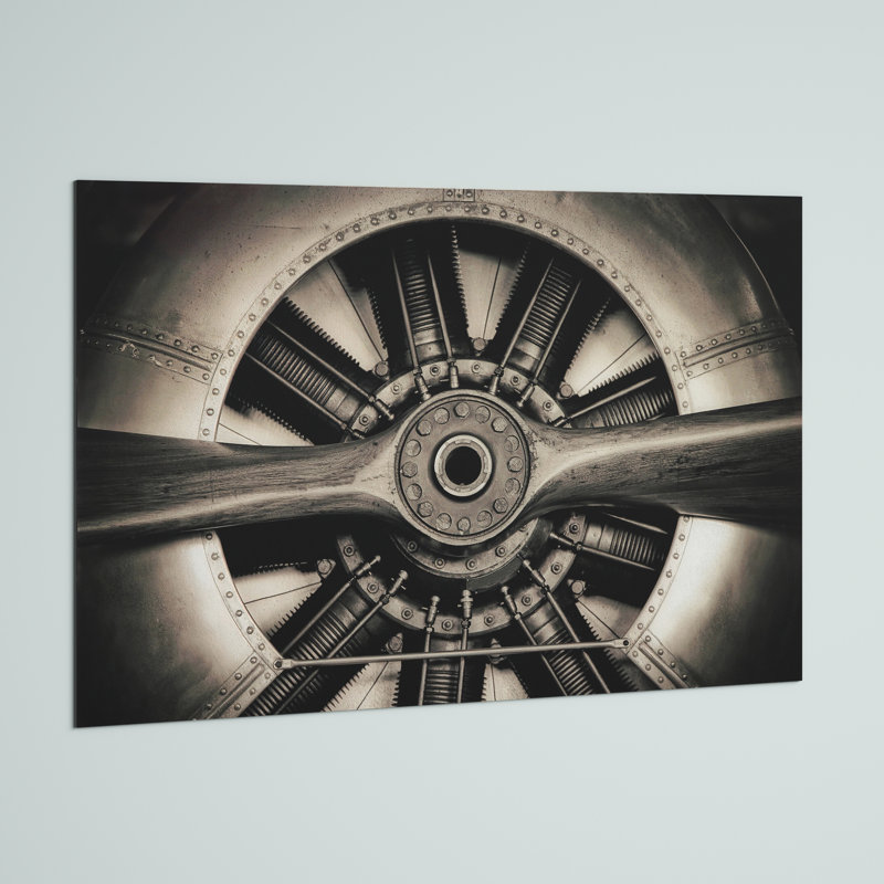 «Vintage Plane Prop», reproduction de photo sur verre