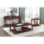 Table basse 1PC avec finition noyer et tablette inférieure-133334957