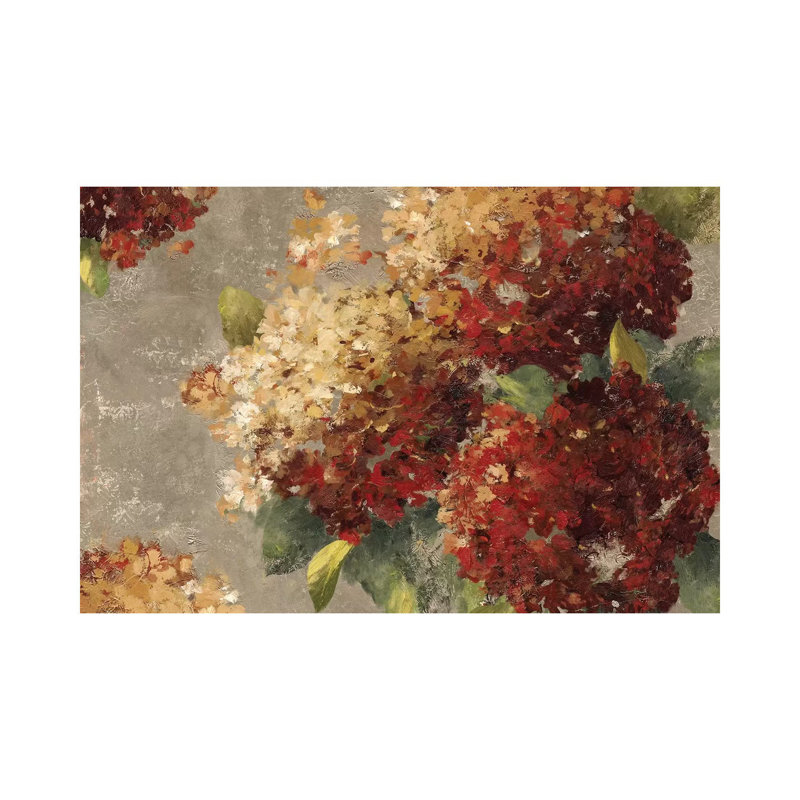 Vintage Hydrangea by PI Studio - Wrapped Canvas Painting, 30.48 cm H x 45.72 cm W