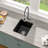 15" L x 18" W Undermount Granite Composite Kitchen Sink Single Bowl Sinks Basin Quartz Classic Kitchen Sinks-118438114