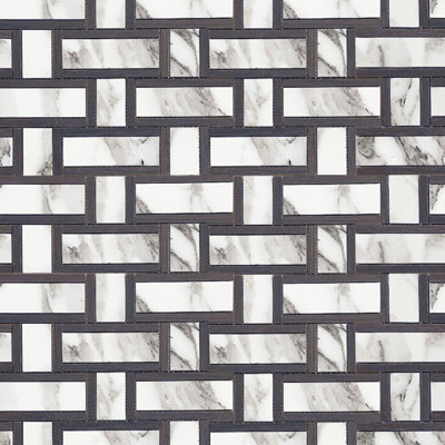 Virtue Rectangle Mix Mosaic Argente