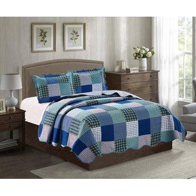 Suzy Polyester Plaid Quilt
