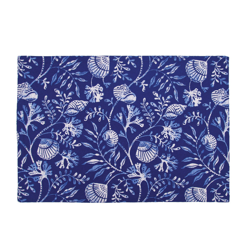 Ensemble de 6 serviettes de table Blue Reef