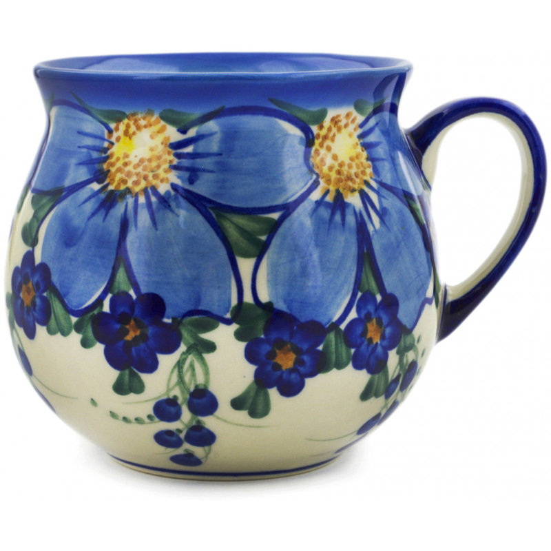 Tasse à bulles en grès poli 20 oz - Himalayan Blue