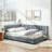 Full Size Upholstered Bed with Comfortable Backrest and Armrests-786356070