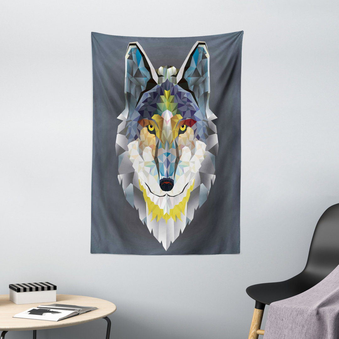 Wandbehang Grafikdesign von Coyote Wolf Beast