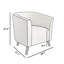 Fauteuil demi-tonneau rembourré en velours avec pieds en bois 26,77 po Gerdeen-1702981546