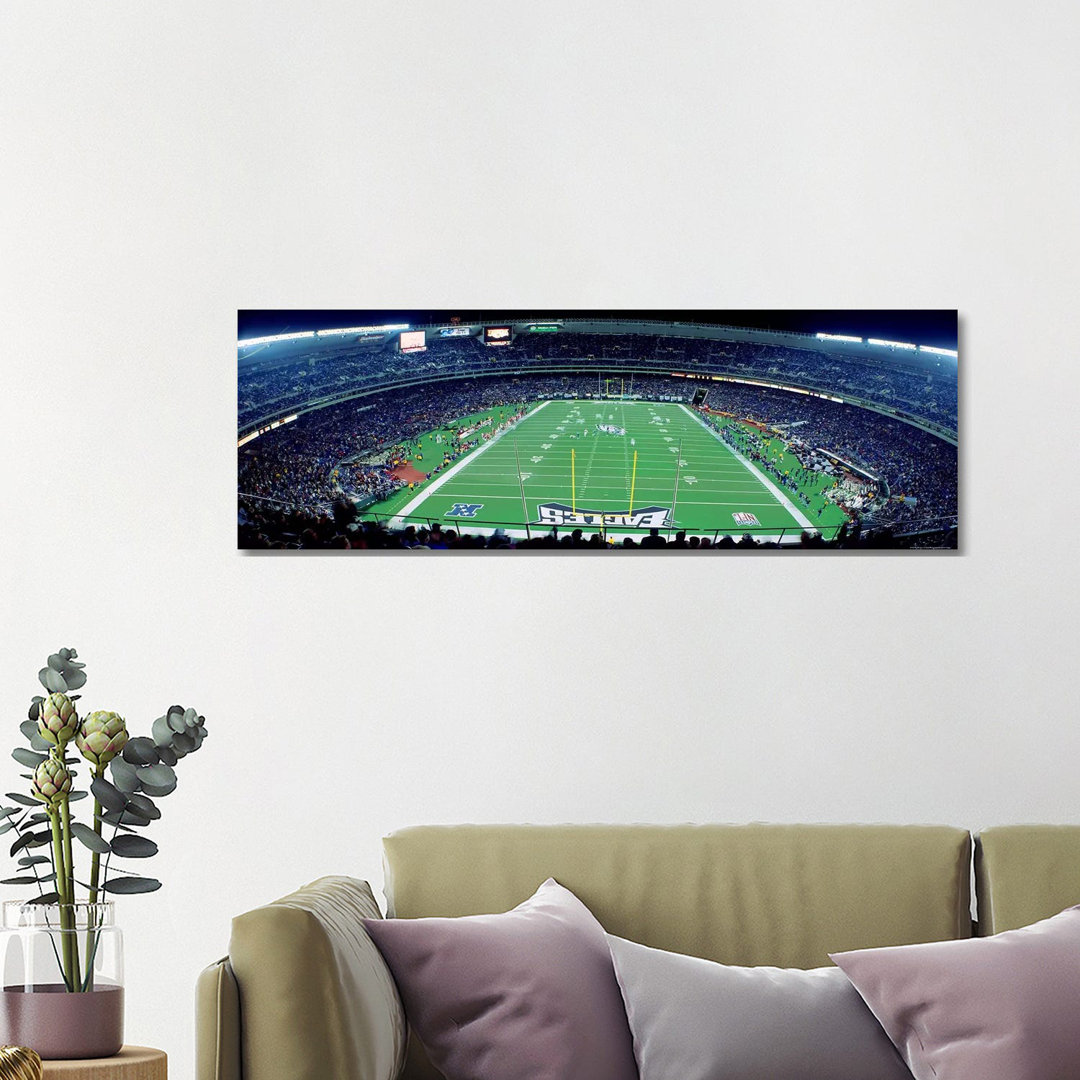 Philadelphia Eagles NFL Football Veterans Stadium Philadelphia PA - Wrapped Canvas Panoramic Print