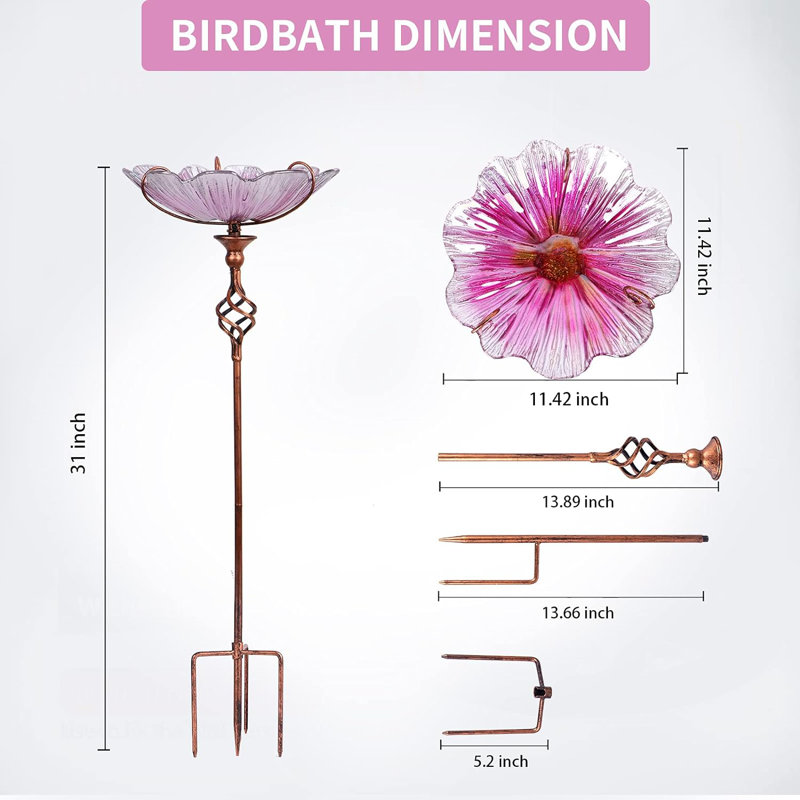 Jonson Stake Birdbath