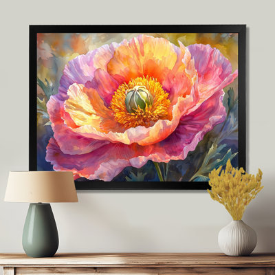 Sunlit Peony Bloom Of Elegance II - Peonies Wall Art Decor